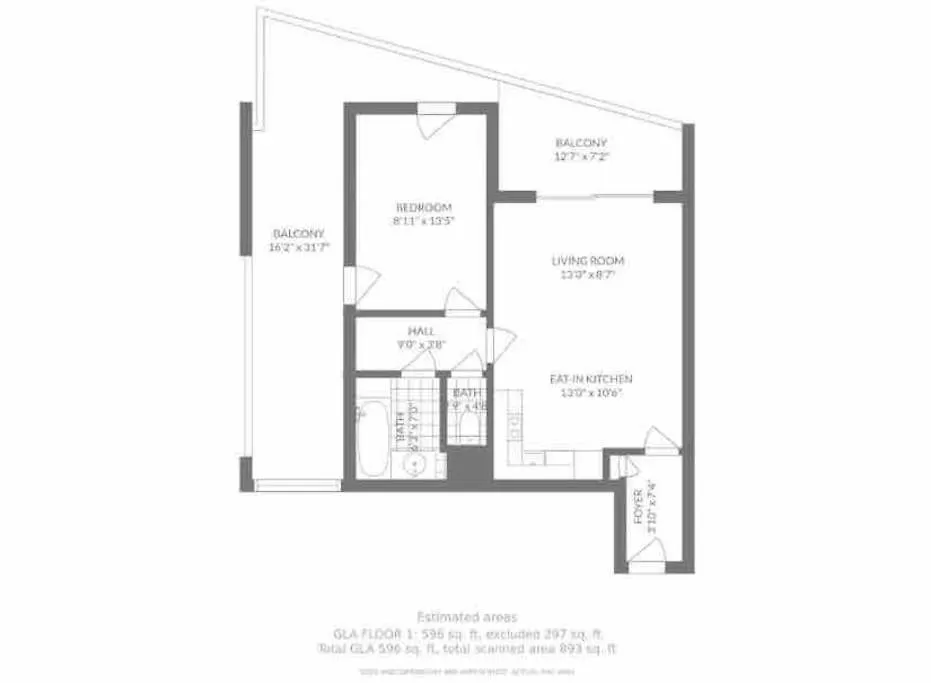 Апартаменты Stylish 1Bdr Apt W/Huge Balcony/Shared Roof Pool Канны